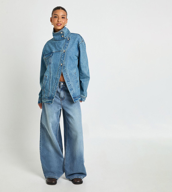 boohoo  Denim Jackets - Blue Denim Jackets