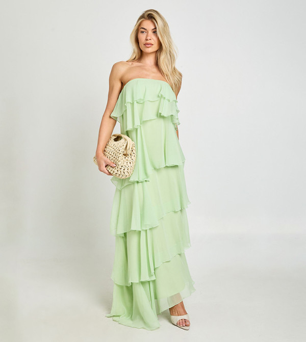 boohoo  maxi-summer-edits - Green Maxi Dresses
