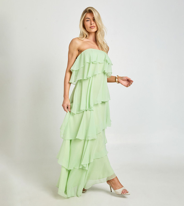 boohoo  maxi-summer-edits - Green Maxi Dresses