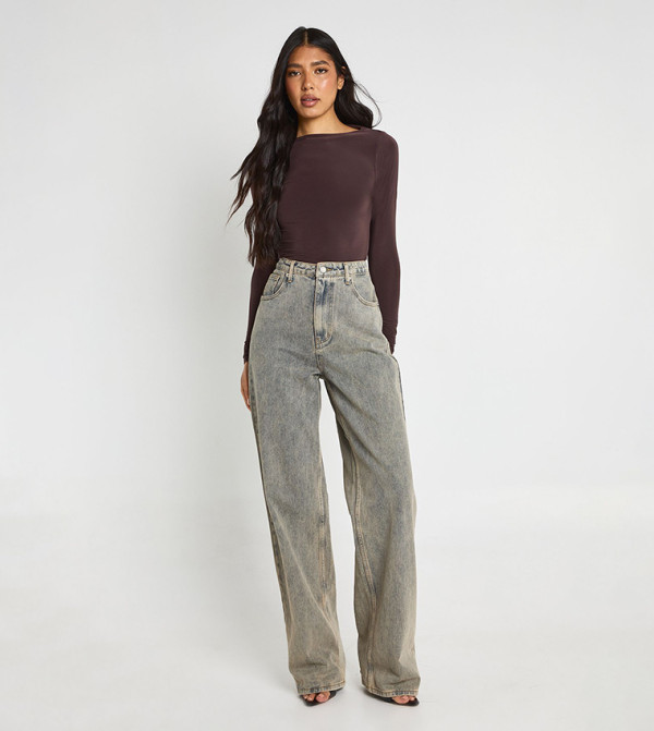 boohoo  Casual Tops - Brown Casual Tops
