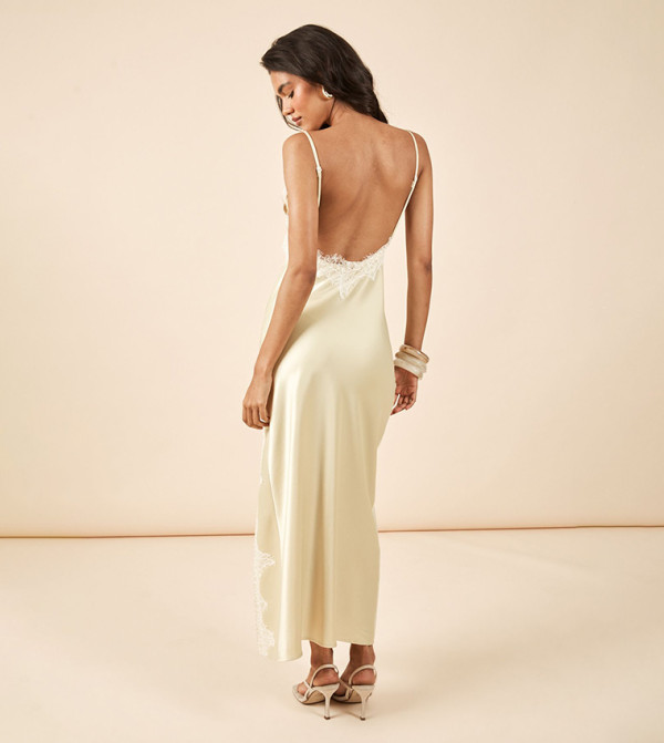 بوهو  فساتين ماكسي  - أصفر Maxi Dresses