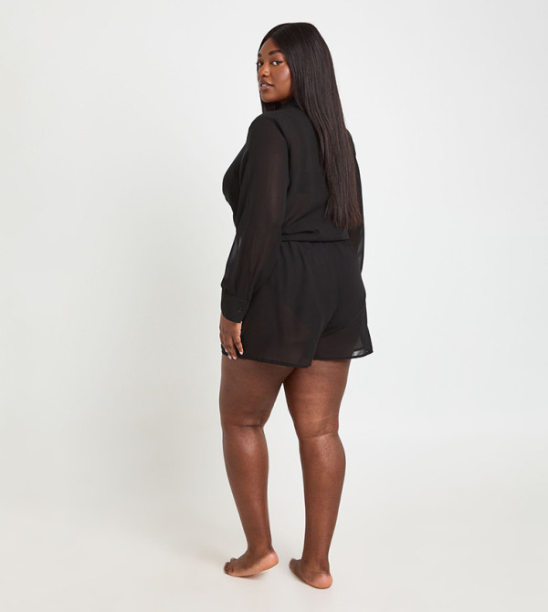 بوهو  ملابس سباحة وشاطىء  - أسود Swim & Beachwear