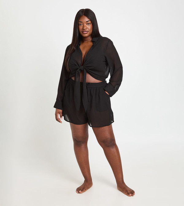 بوهو  ملابس سباحة وشاطىء  - أسود Swim & Beachwear