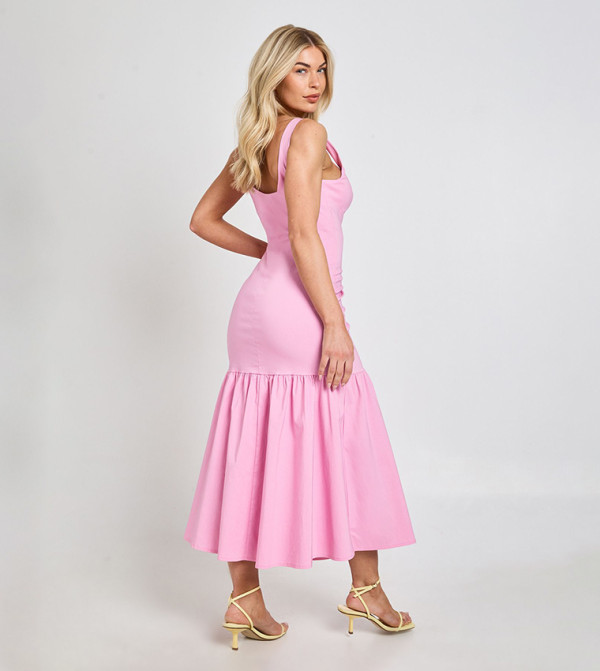 boohoo  Clothing - Pink Midi Dresses