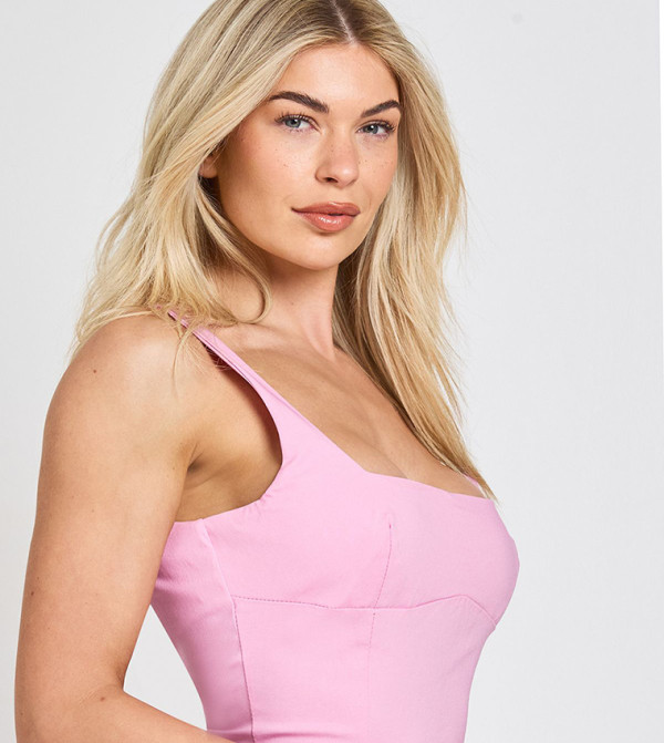 boohoo  Clothing - Pink Midi Dresses