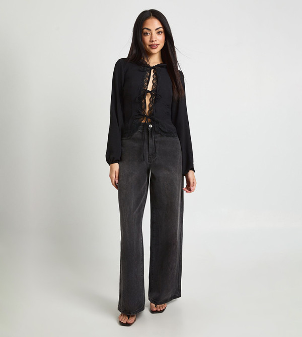 بوهو dark-romantic - أسود Casual Tops