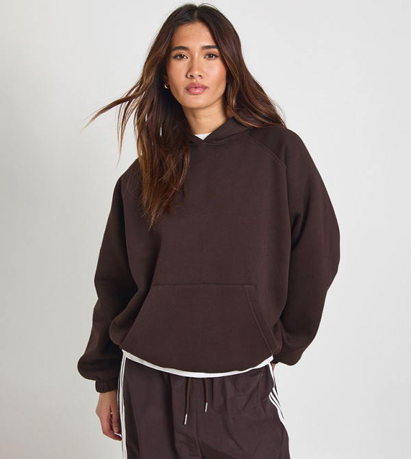 boohoo  Hoodies & Sweatshirts - Brown Hoodies