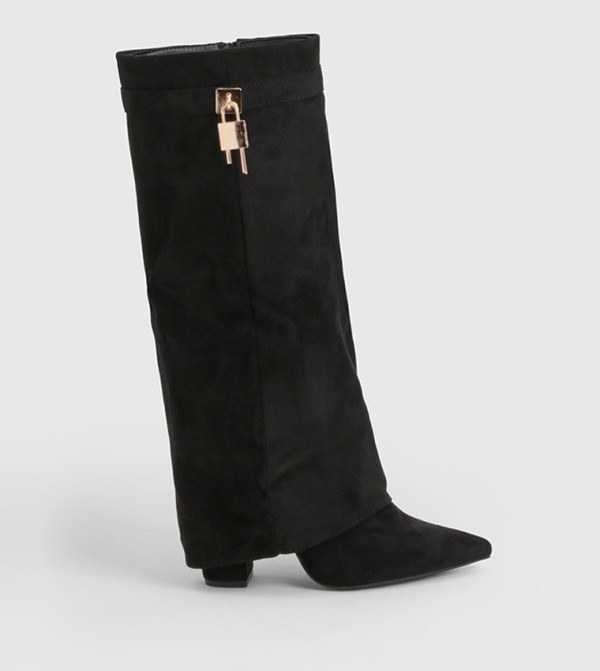 boohoo  Knee High Boots - BLACK Knee length Boots