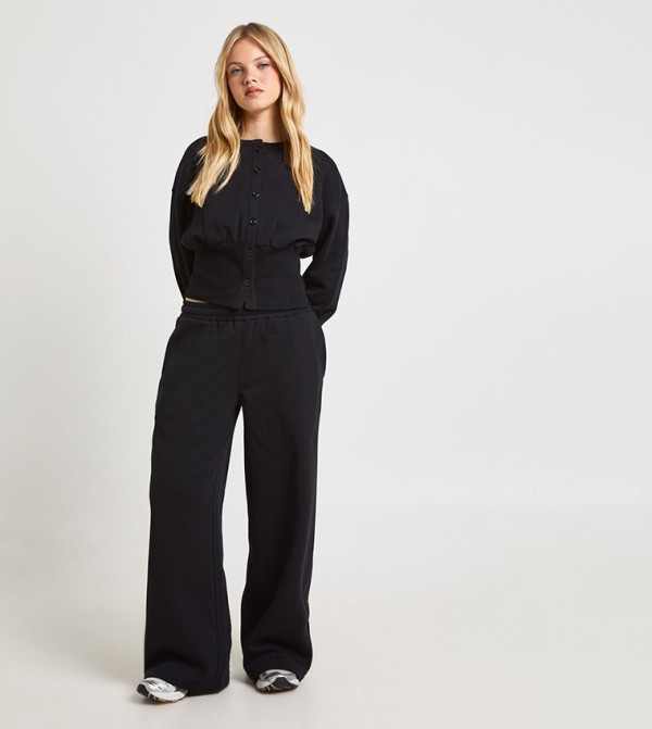 بوهو  أطقم متناسقة - أسود Co-Ord Set