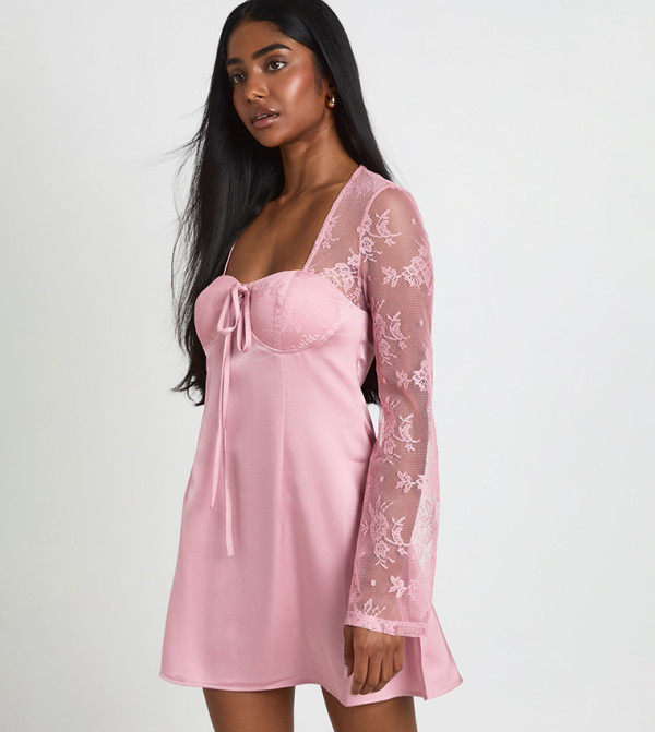 boohoo  Mini Dresses - Pink Mini Dresses
