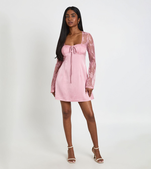 boohoo  Mini Dresses - Pink Mini Dresses