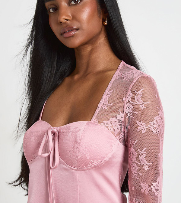 boohoo  Mini Dresses - Pink Mini Dresses