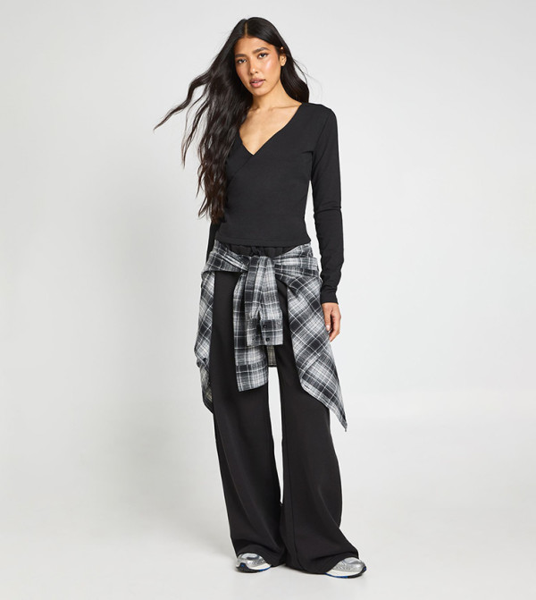 بوهو  co-ord-sets - أسود Co-Ord Set