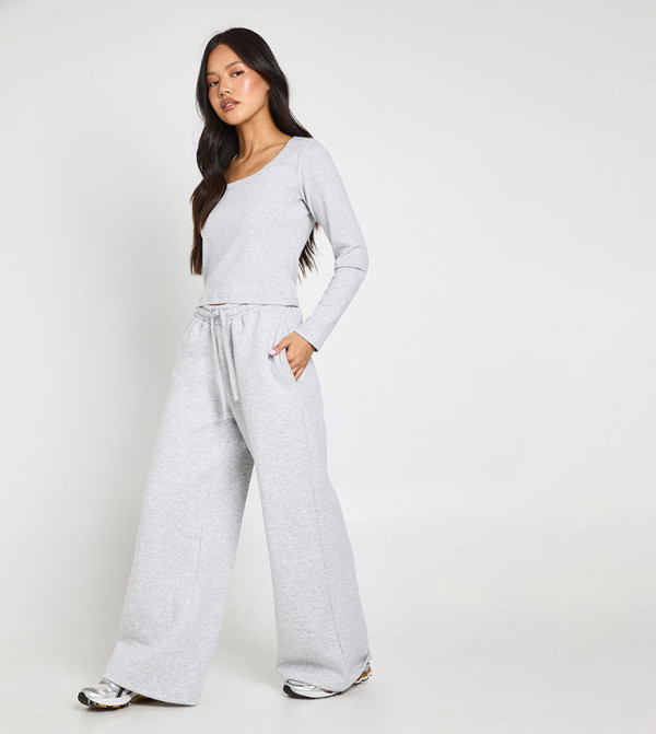 بوهو  co-ord-sets - رمادي Co-Ord Set