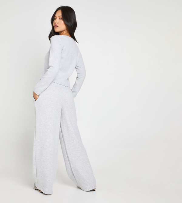 بوهو  co-ord-sets - رمادي Co-Ord Set