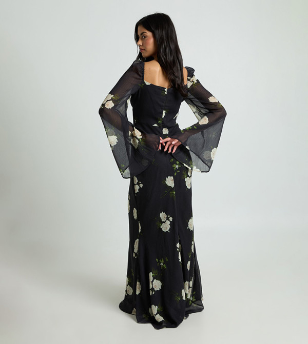 boohoo  modest-dressing - BLACK Maxi Dresses