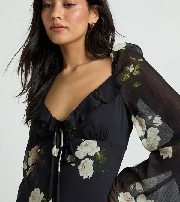 boohoo  modest-dressing - BLACK Maxi Dresses
