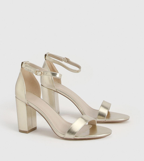 boohoo  Shoes - Gold Heels