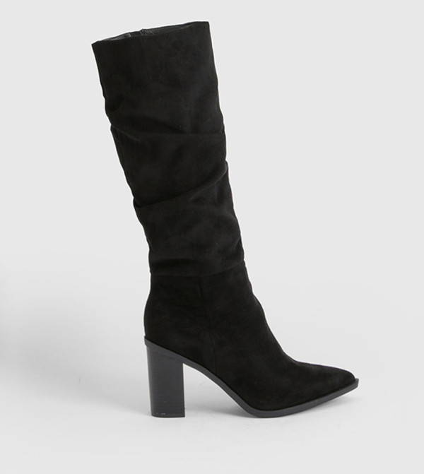boohoo  Shoes - BLACK Knee length Boots