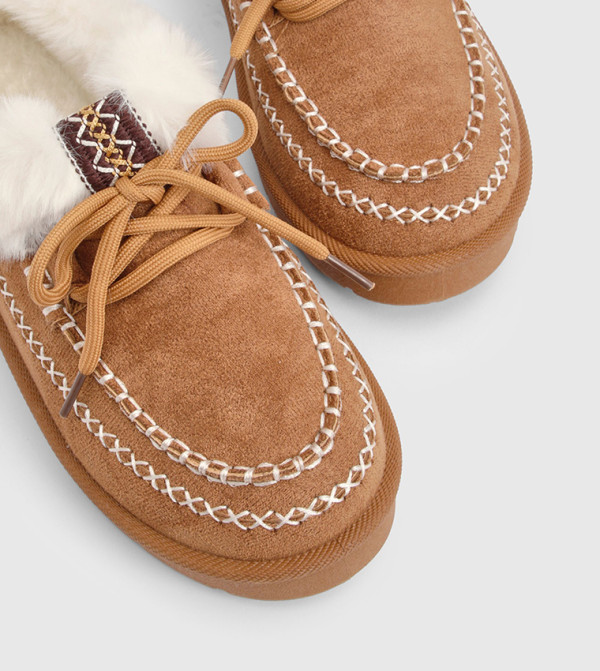 boohoo  Shoes - Brown Casual Slip-ons