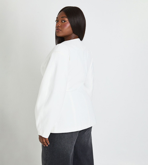 boohoo Jackets & Coats - White Jackets & Coats