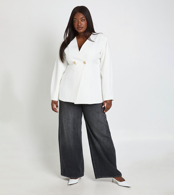 boohoo Jackets & Coats - White Jackets & Coats