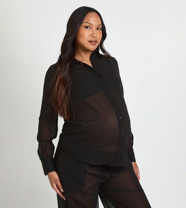 boohoo  Maternity Clothing - BLACK Shirts