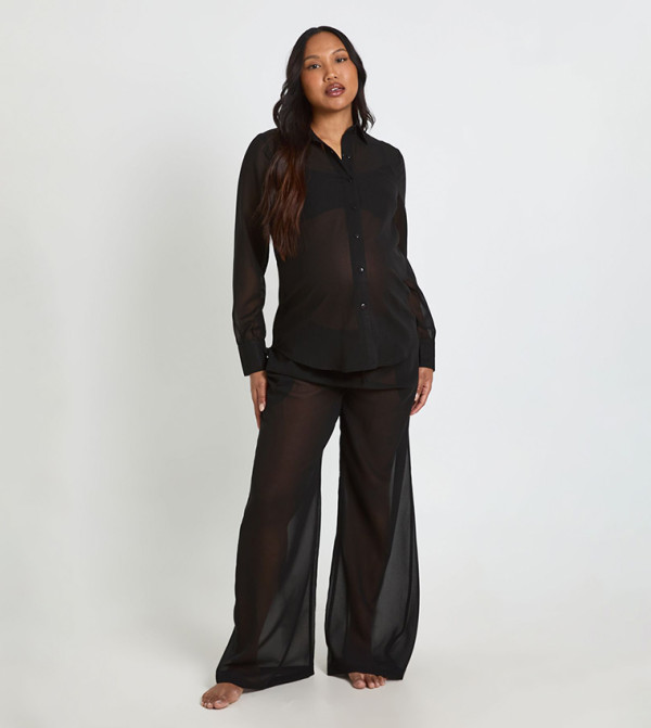 boohoo  Maternity Clothing - BLACK Shirts