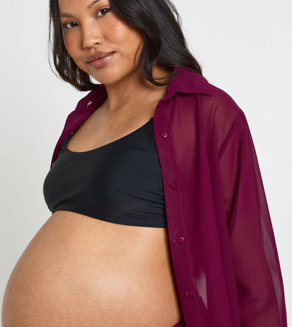 boohoo  Maternity Clothing - Purple Shirts
