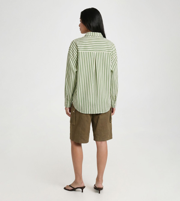 بوهو  summer-tailoring - أخضر قمصان