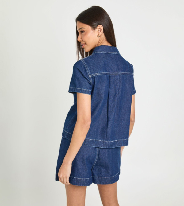 بوهو denim-obsessed - أزرق قمصان