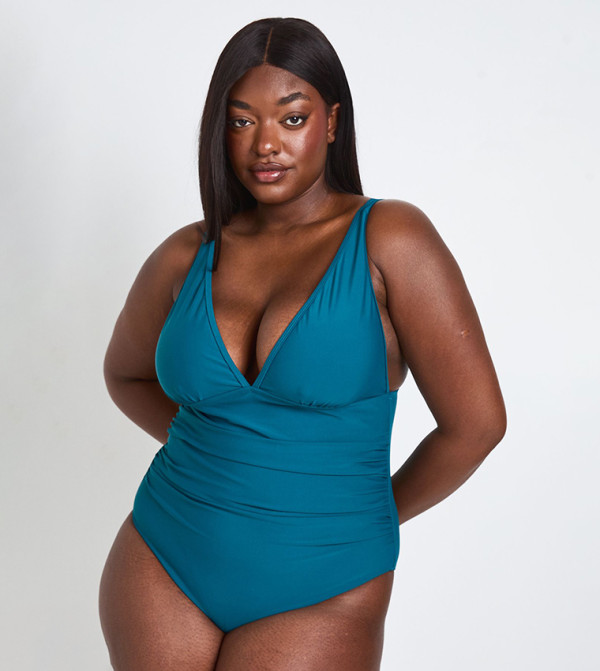 بوهو  بدلات سباحة   - أزرق مخضر  Swimsuit