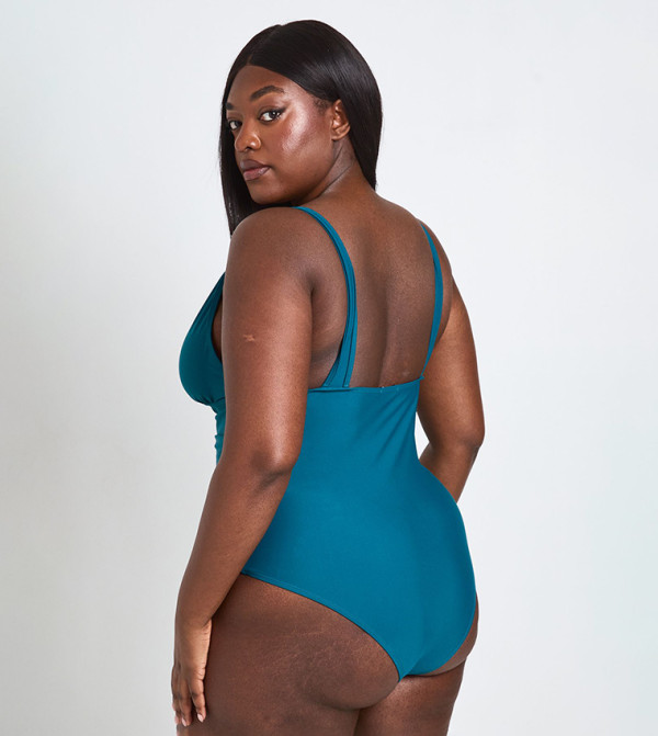 بوهو  بدلات سباحة   - أزرق مخضر  Swimsuit