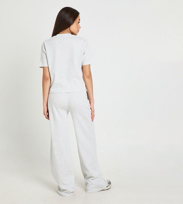 بوهو  co-ord-sets - LIGHT GREY Co-Ord Set