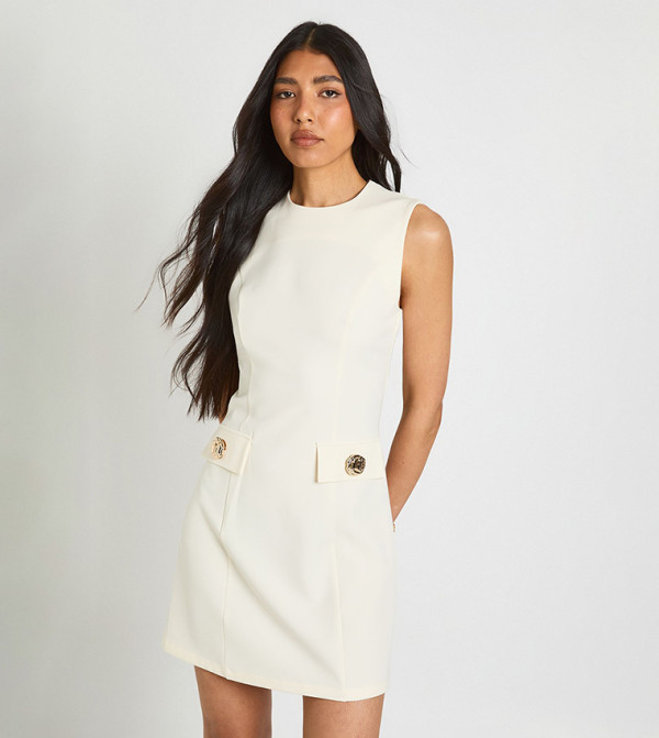 boohoo  vacation-loading-w - Beige Mini Dresses