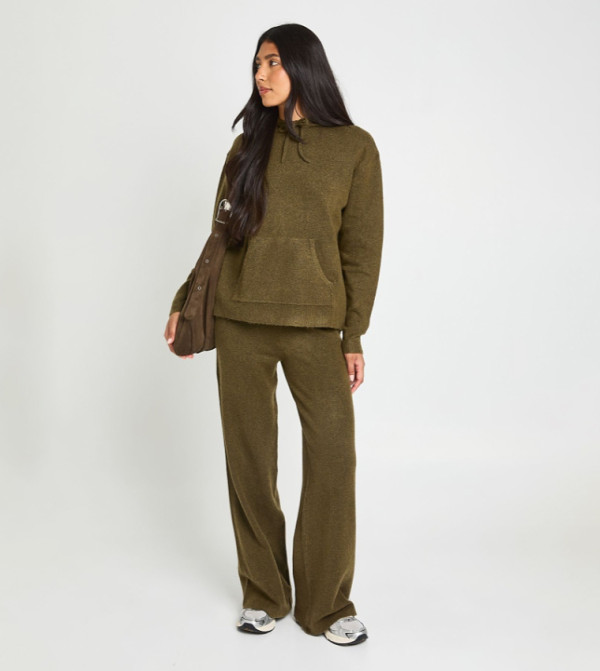بوهو  أطقم متناسقة - كاكي Co-Ord Set
