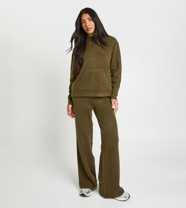 بوهو  أطقم متناسقة - كاكي Co-Ord Set