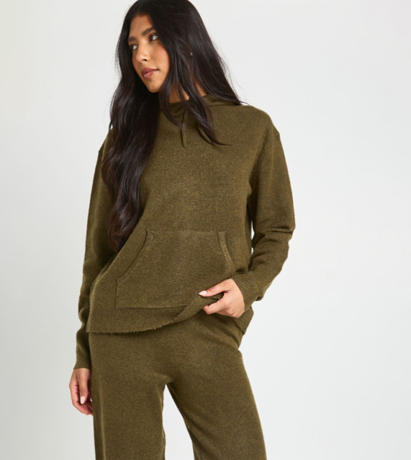 بوهو  أطقم متناسقة - كاكي Co-Ord Set