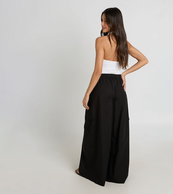 boohoo  Cargos - BLACK Cargos