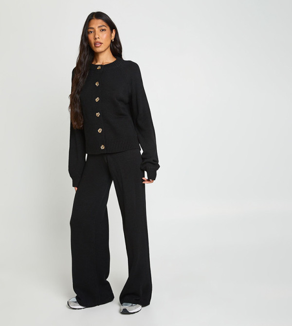 boohoo  Clothing Sets - BLACK Co-Ord Set