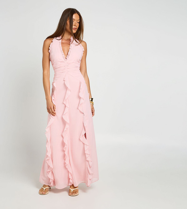 boohoo  maxi-summer-edits - Light Pink Maxi Dresses