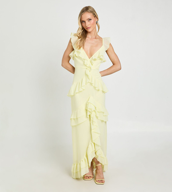 boohoo  maxi-summer-edits - Yellow Maxi Dresses