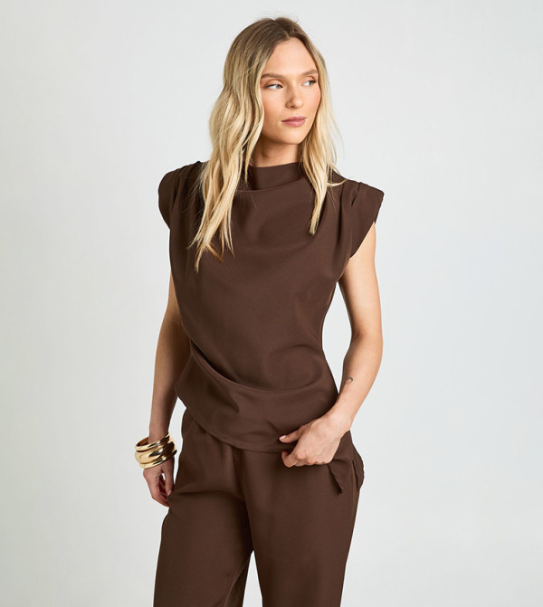boohoo  Co-Ord Set - Brown Co-Ord Set