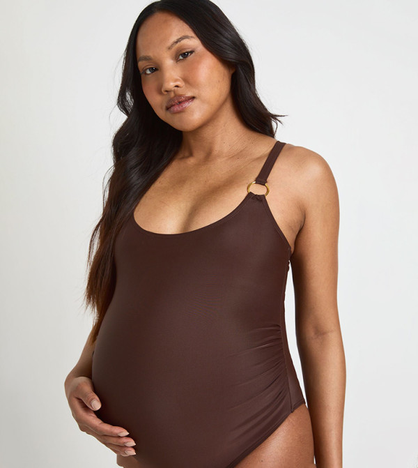 boohoo  Clothing - Brown Swimwear