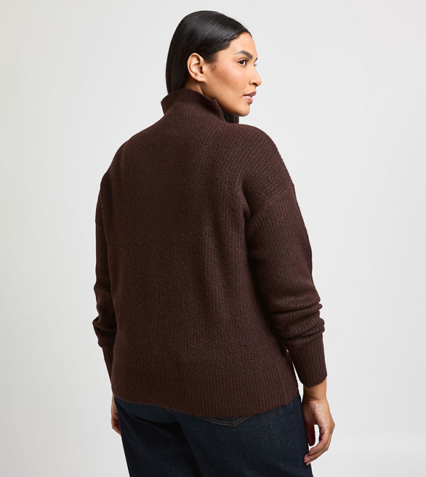 boohoo  Sweaters & Cardigans - Brown Sweaters & Cardigans