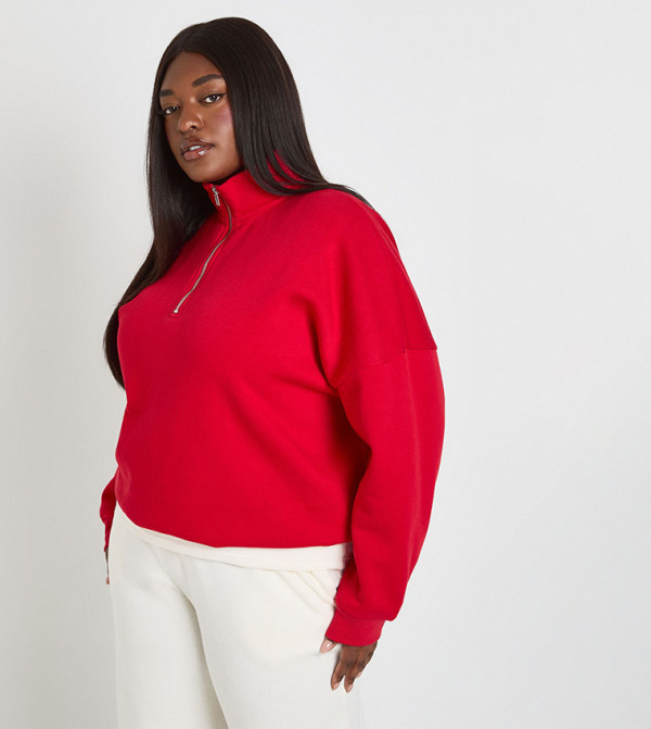 boohoo  Hoodies & Sweatshirts - Red Hoodies & Sweatshirts