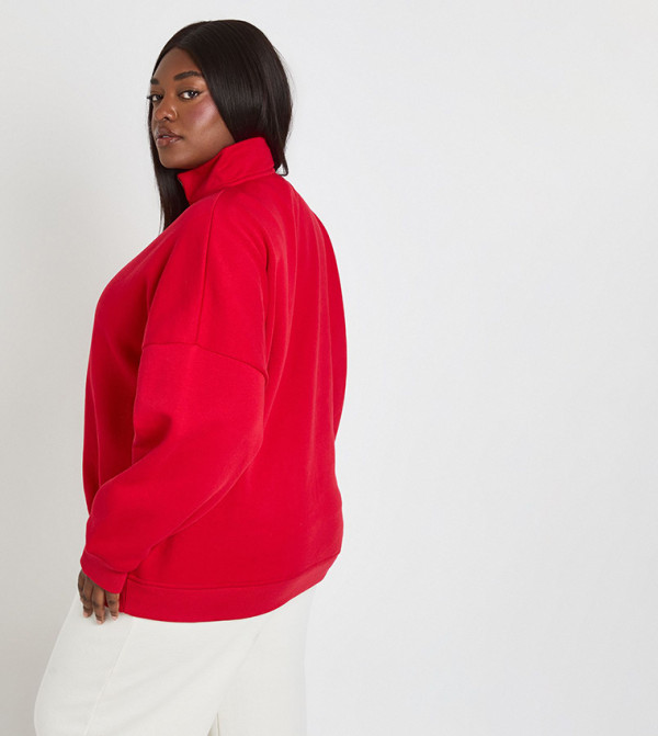 boohoo  Hoodies & Sweatshirts - Red Hoodies & Sweatshirts