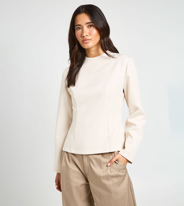 boohoo summer-tailoring - Cream Casual Tops