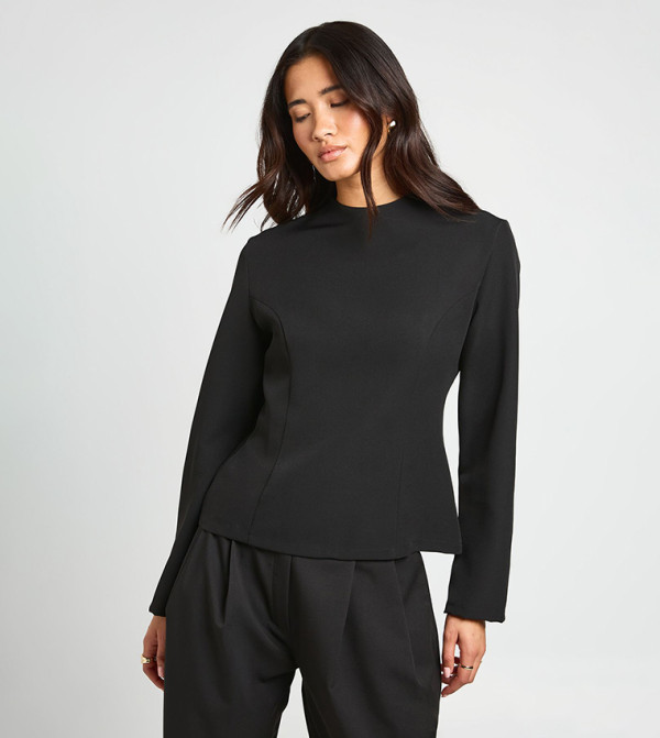 بوهو  summer-tailoring - أسود Casual Tops