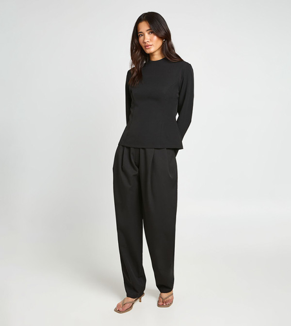 بوهو  summer-tailoring - أسود Casual Tops